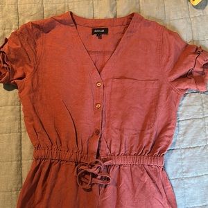 Roolee Jumpsuit. Size small. Rustic red color. Good condition